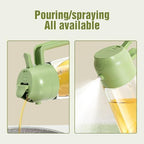 Sprayable and Pourable Oil Dispenser Bottle