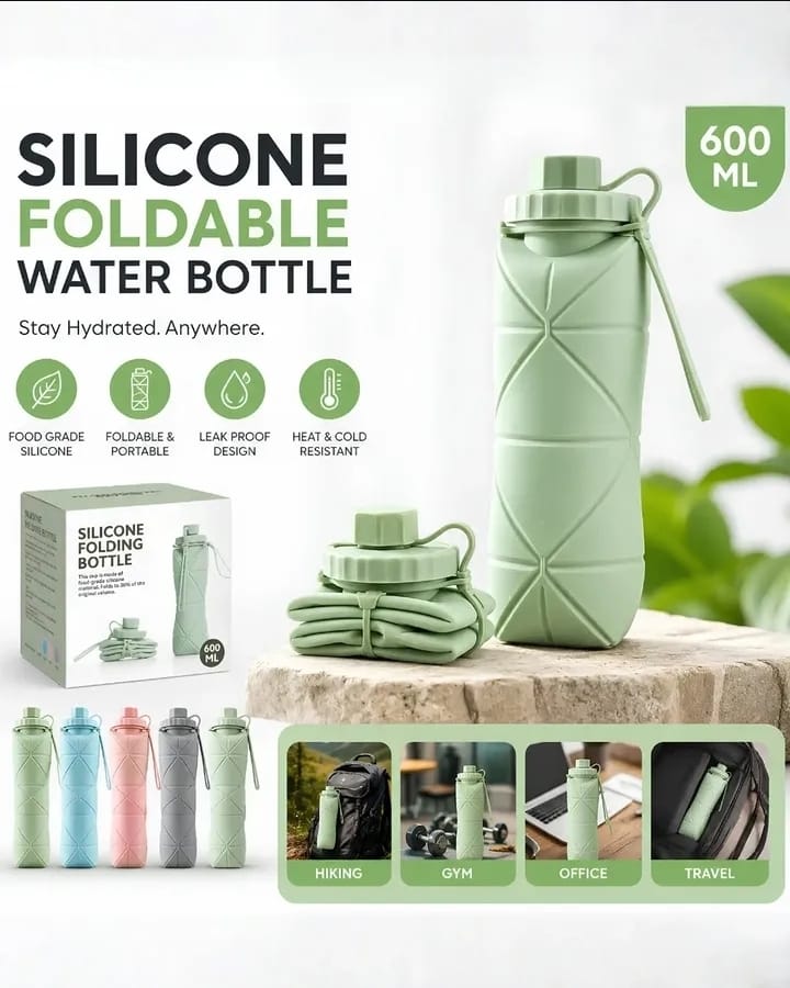 Silicone Foldable Water Bottle