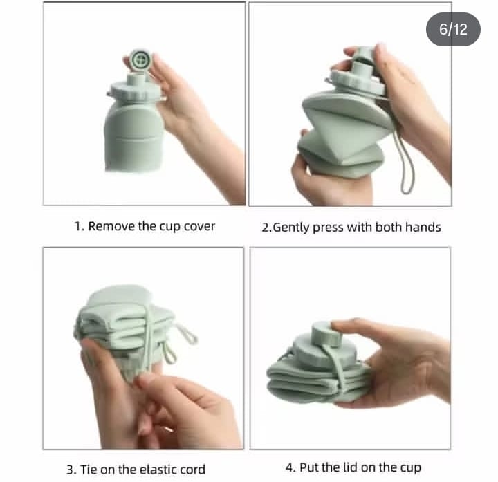 Silicone Foldable Water Bottle