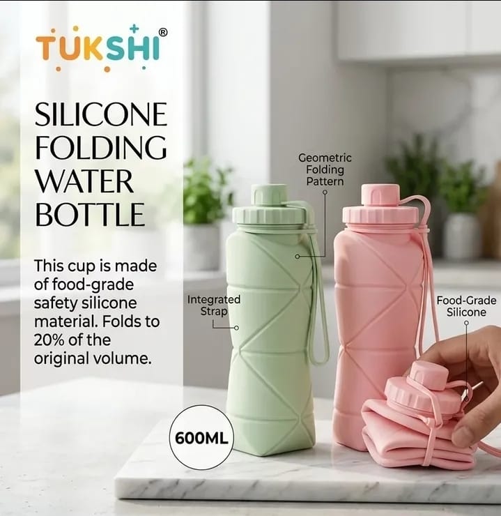 Silicone Foldable Water Bottle